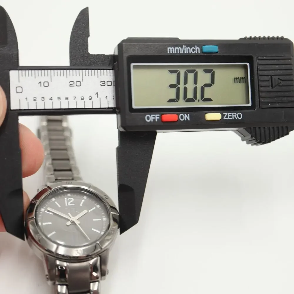 Jennifer Lopez Womens Gray Gunmetal Watch 30mm Stainless Steel with New Battery